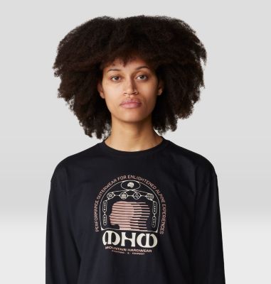 Women's Experiences Boxy Crop Long Sleeve, Color: Black, image 4