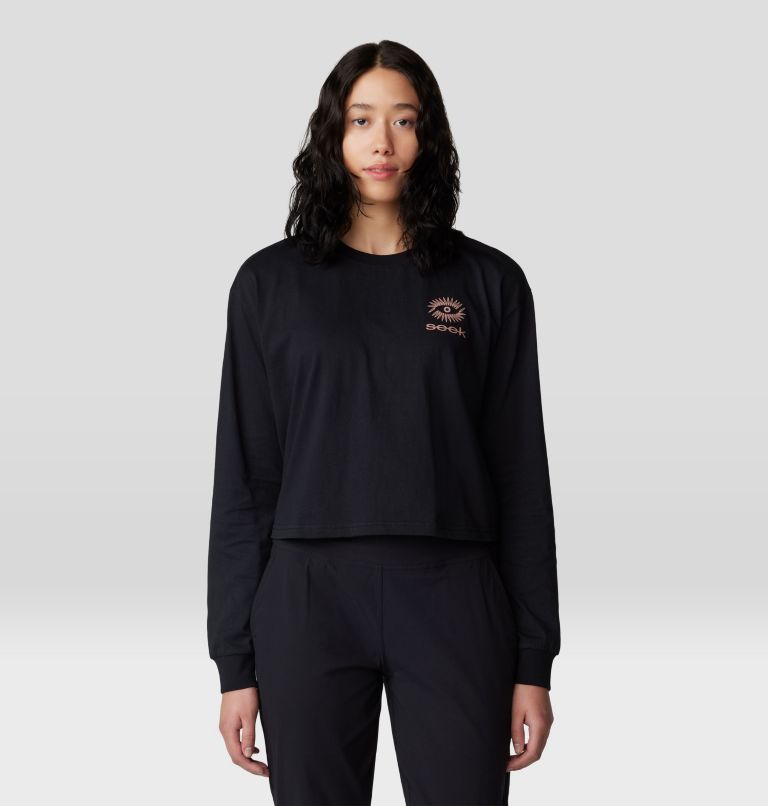 Women's Seek Long Sleeve, Color: Black, image 1
