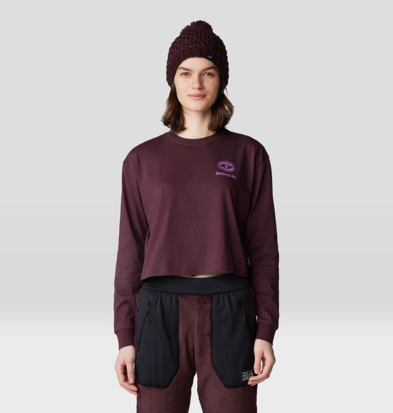 Women's Seek Long Sleeve, Color: Blackberry, image 1
