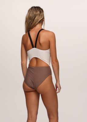 【PORTERNA】Join Square Long One Piece High Tide Square-Neck One-Piece Swimsuit | Garnet Hill