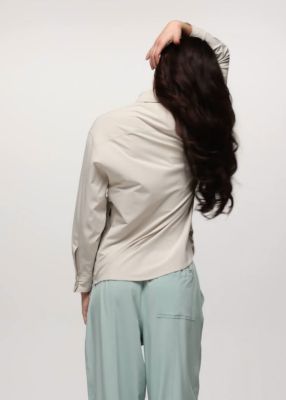 売れ筋商品|||プラーナ カットソー トップス レディース Railay Oversized Button Down Shirt - Women's Almond Railay Oversized Button Down | Womens Shirts & Tops | prAna
