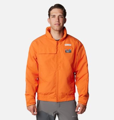 DERNIÈRES PIECES Columbia WILD CARD - Veste de ski Homme collegiate  navy/backcountry orange - Private Sport Shop