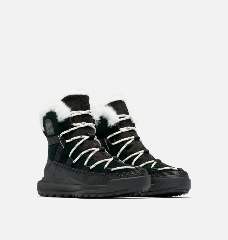 Women's ONA RMX Glacy Plus Waterproof Boots, Color: Black, Sea Salt, image 2