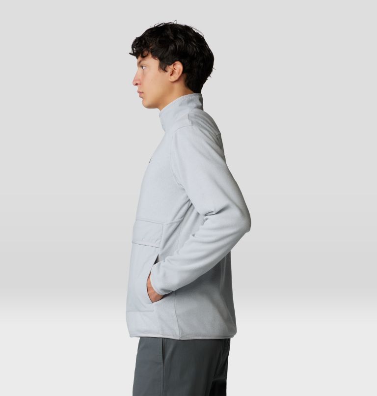 Men's Microchill Snap Pullover, Color: Glacial Heather, image 3