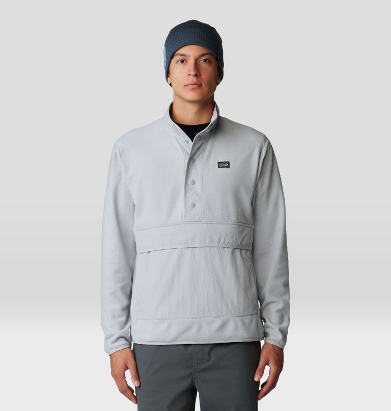 Men's Microchill Snap Pullover, Color: Glacial Heather, image 1