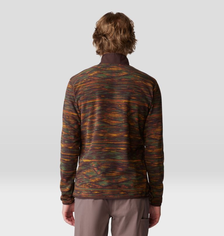 Men's Microchill Snap Pullover, Color: Iron Oxide Print, image 2