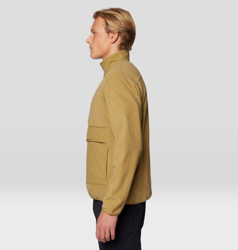 Men's Microchill Snap Pullover, Color: Grassland Heather, image 3