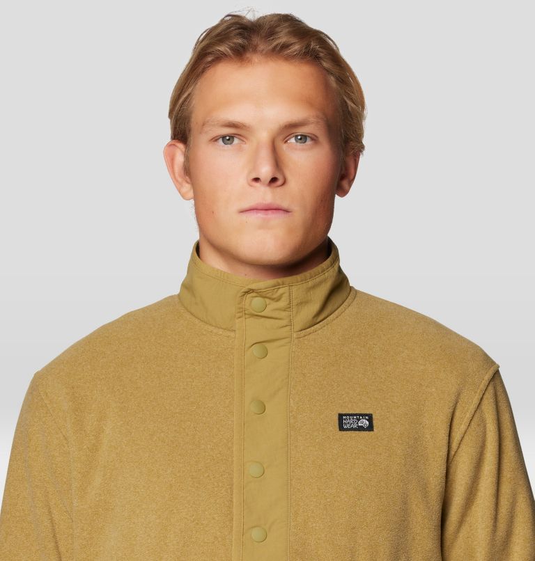 Men's Microchill Snap Pullover, Color: Grassland Heather, image 4