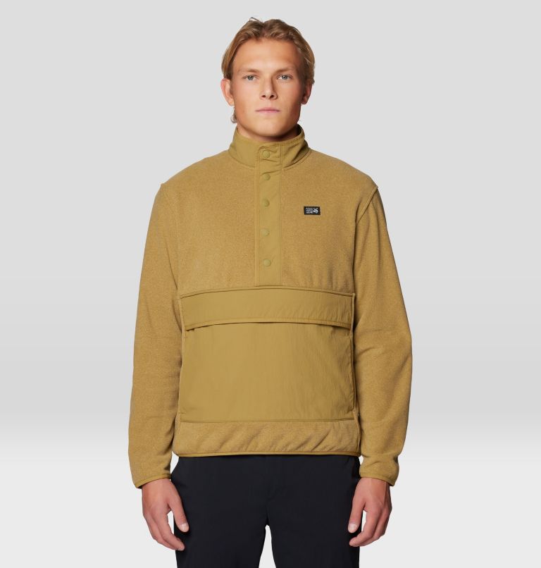 Men's Microchill Snap Pullover, Color: Grassland Heather, image 1