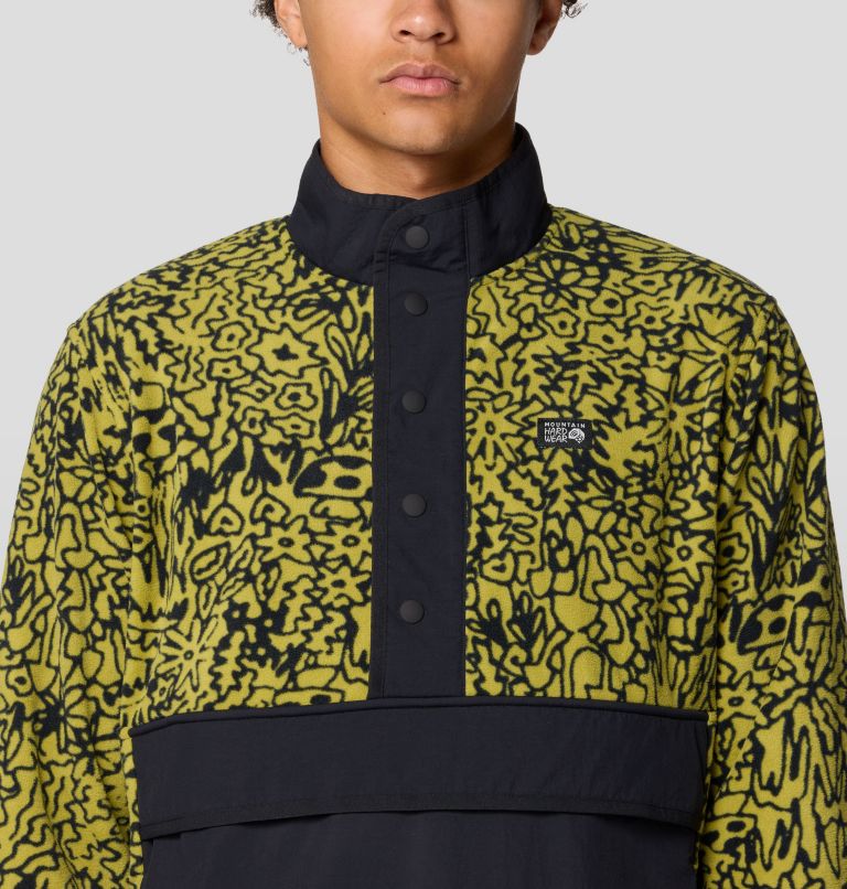 Men's Microchill Snap Pullover, Color: Moon Moss Forager XL Print, image 4
