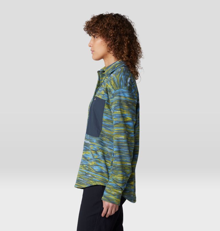 Chemise Microchill, Color: Nitric Blue Stria Print, image 3