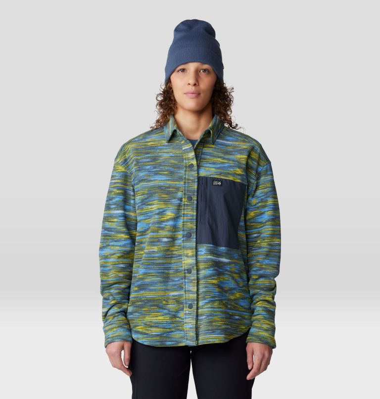 Chemise Microchill, Color: Nitric Blue Stria Print, image 1