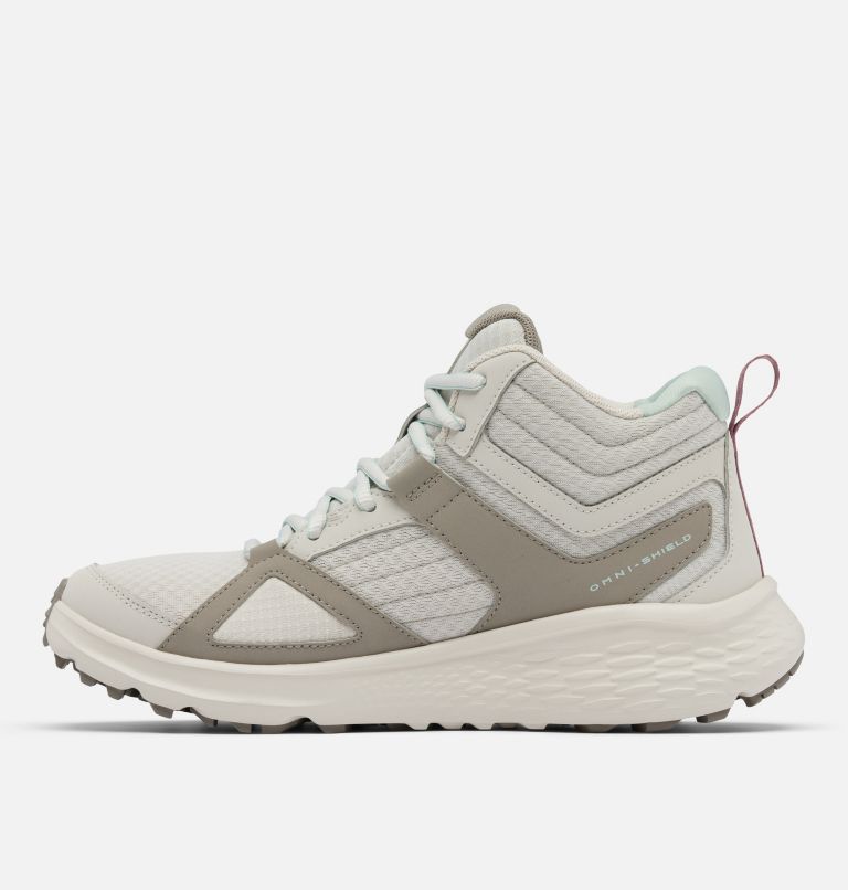 Women's Novo Trail Mid Shoe, Color: Cloud Grey, Cool Green, image 6