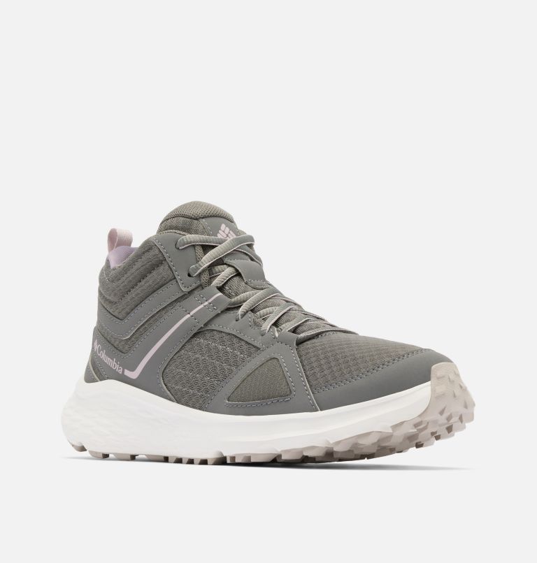 Women's Novo Trail Mid Shoe - Wide, Color: Quarry, Vapor, image 3