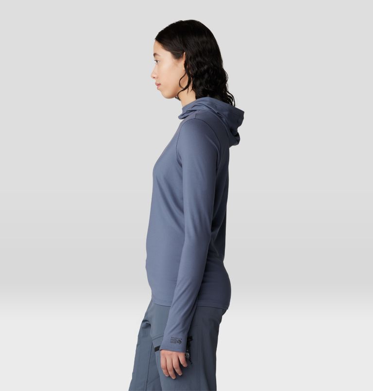 Women's Butter Up Hoody, Color: Blue Slate, image 3
