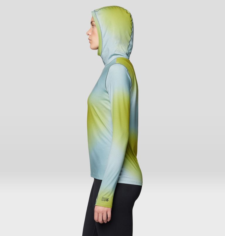 Women's Butter Up Hoody, Color: Blue Sage Multi Ombre Print, image 4