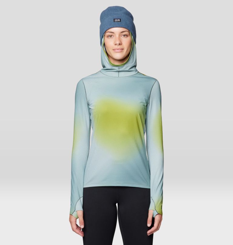 Women's Butter Up Hoody, Color: Blue Sage Multi Ombre Print, image 1