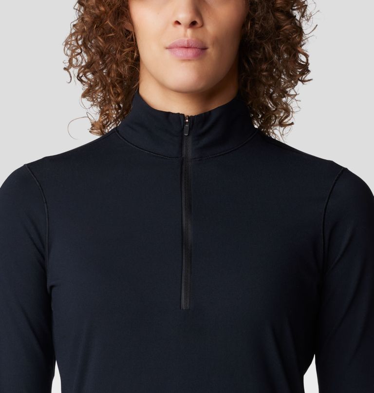 Women's Butter Up Half Zip, Color: Black, image 4