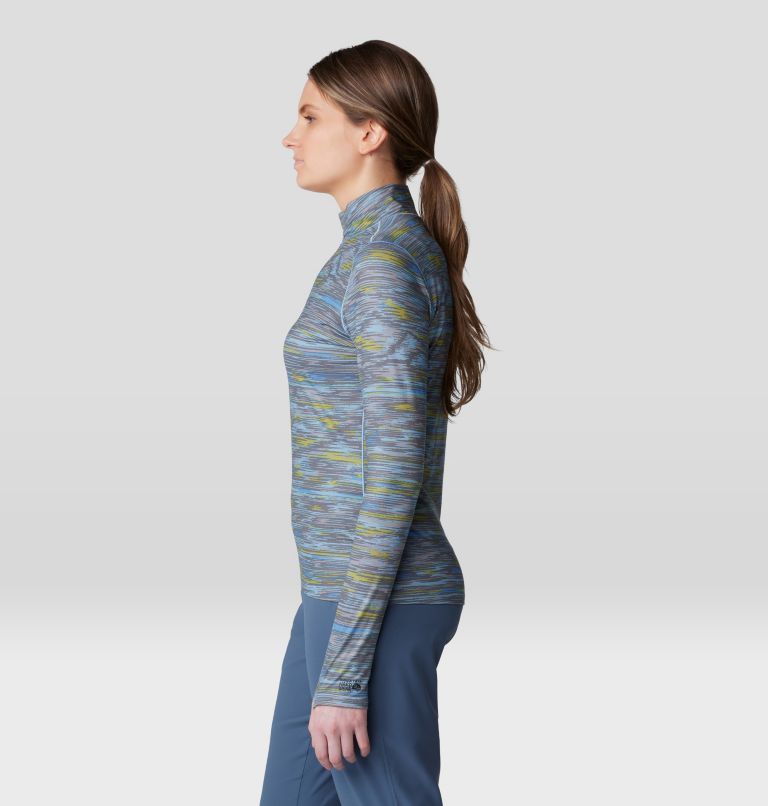 Women's Butter Up Half Zip, Color: Element Stria Print, image 3