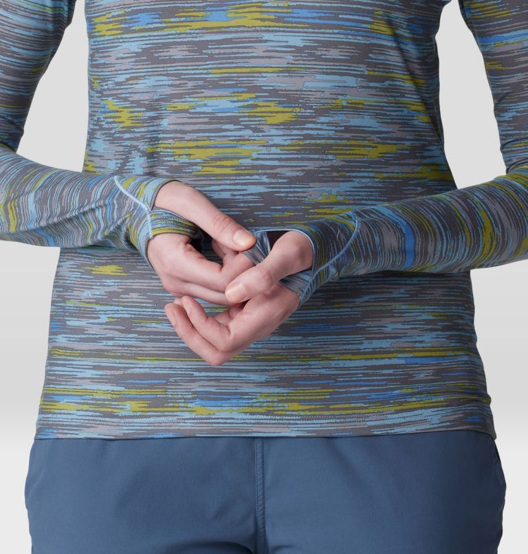 Women's Butter Up Half Zip, Color: Element Stria Print, image 5