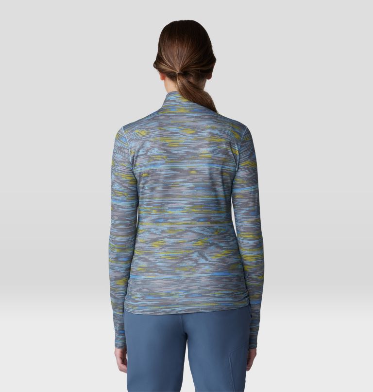 Women's Butter Up Half Zip, Color: Element Stria Print, image 2