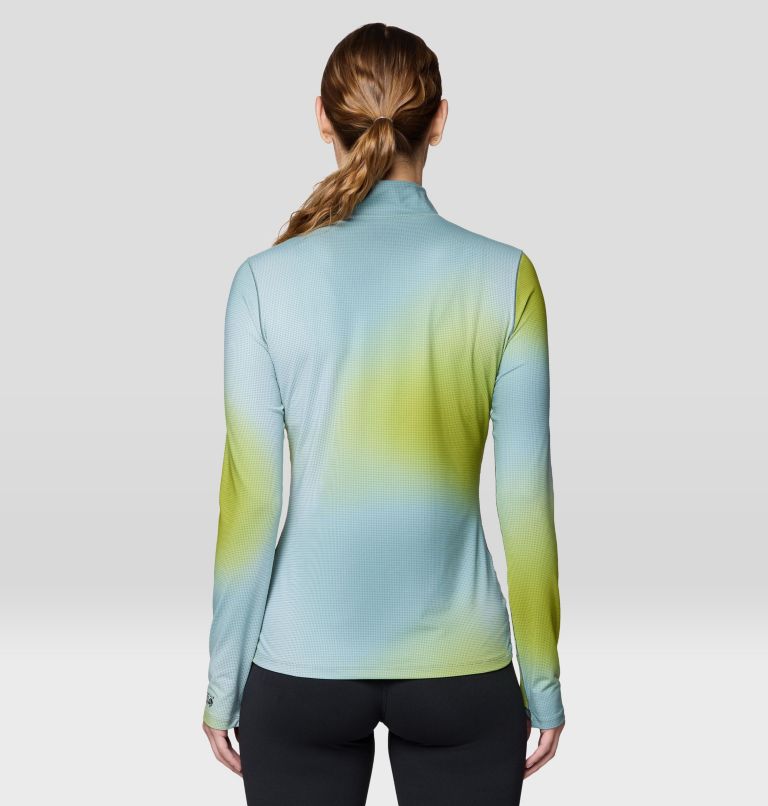 Women's Butter Up Half Zip, Color: Blue Sage Multi Ombre Print, image 2