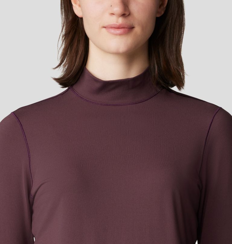 Women's Butter Up Mockneck, Color: Blackberry, image 4