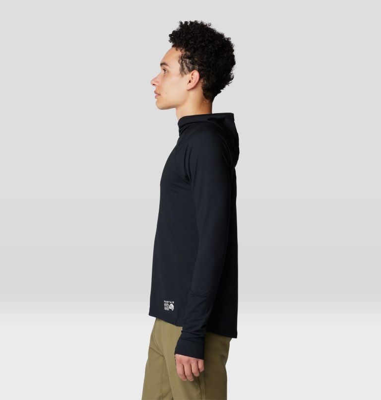 Men's Butter Up Long Sleeve Hoody, Color: Black, image 3