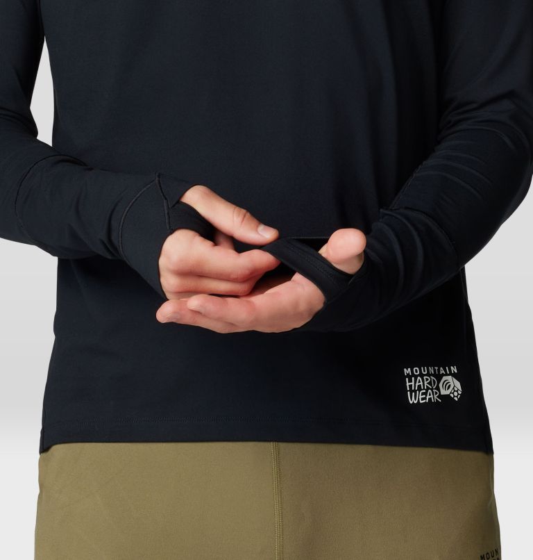 Men's Butter Up Long Sleeve Hoody, Color: Black, image 5