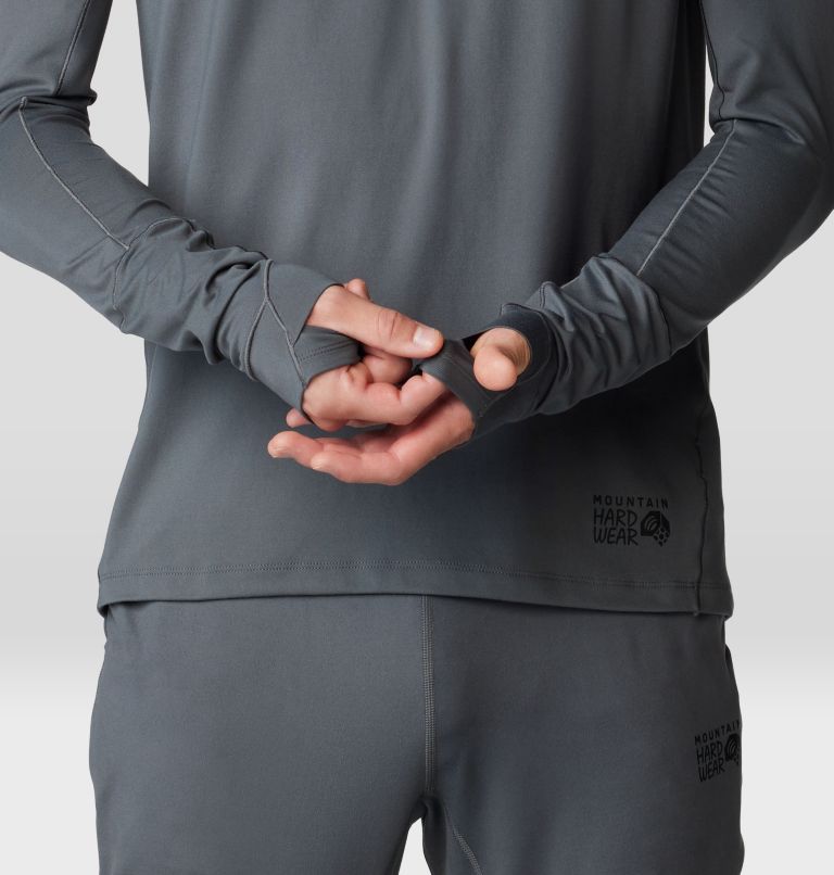 Men's Butter Up Long Sleeve Half Zip, Color: Volcanic, image 5
