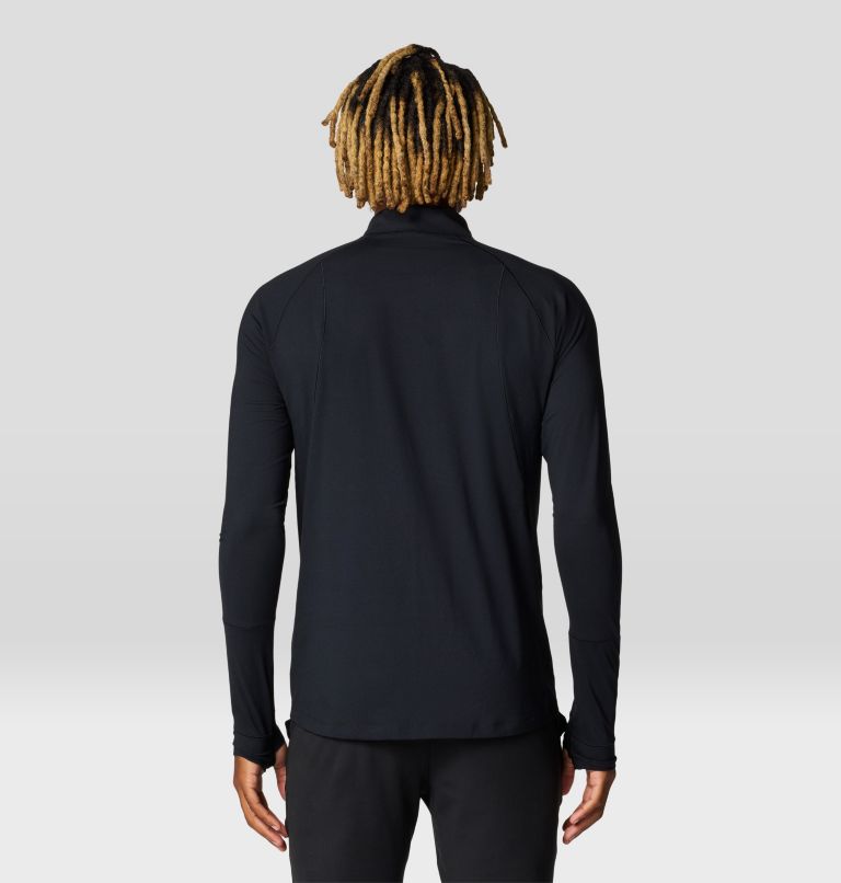 Men's Butter Up Long Sleeve Half Zip, Color: Black, image 2