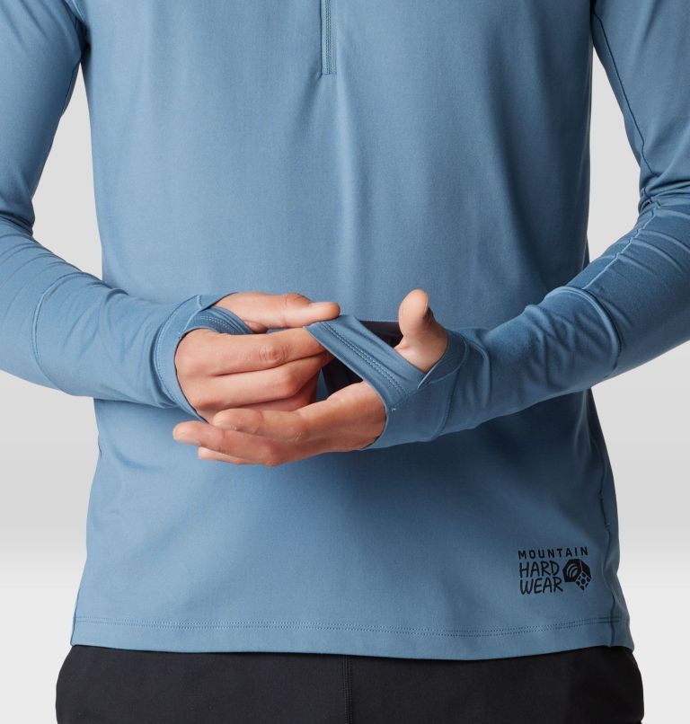 Men's Butter Up Long Sleeve Half Zip, Color: Adriatic Blue, image 5