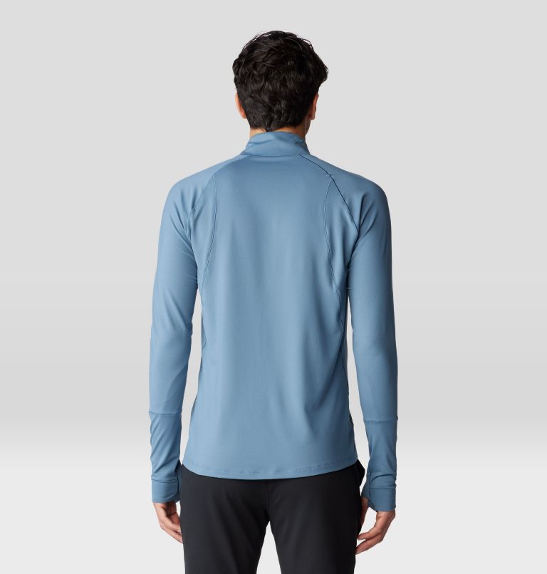 Men's Butter Up Long Sleeve Half Zip, Color: Adriatic Blue, image 2