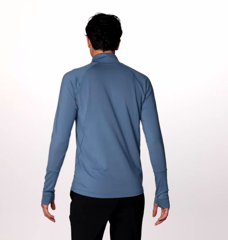 Men's Butter Up Long Sleeve Half Zip, Color: Adriatic Blue