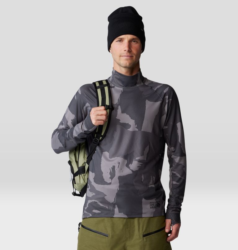 Men's Butter Mockneck, Color: Volcanic Snowdrifts Print, image 6