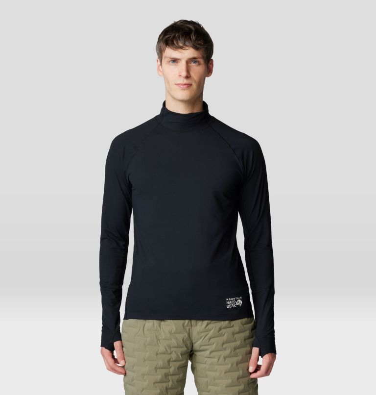 Men's Butter Mockneck, Color: Black, image 1