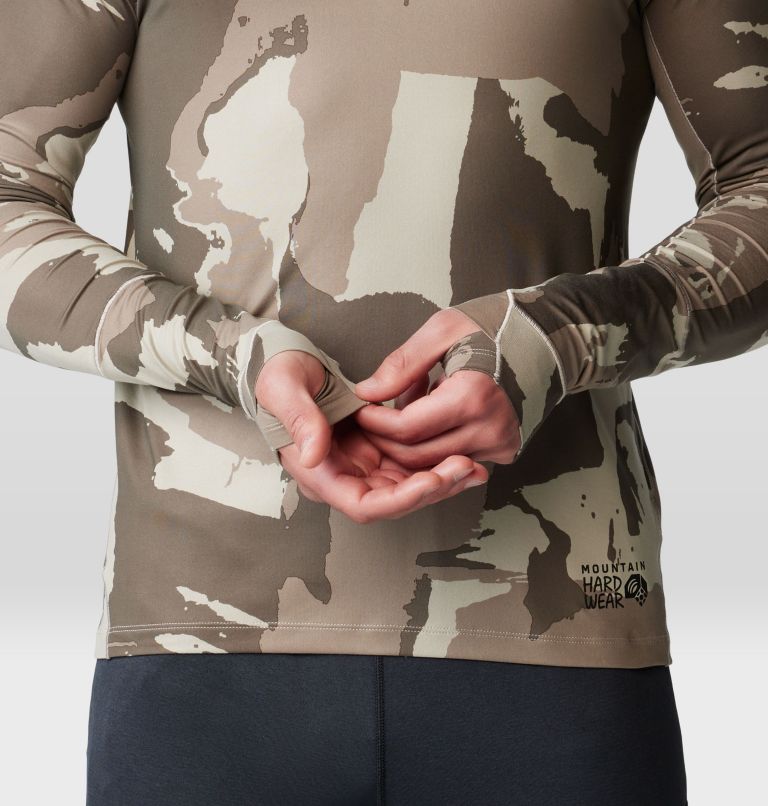 Men's Butter Mockneck, Color: Badlands Snowdrifts Print, image 5