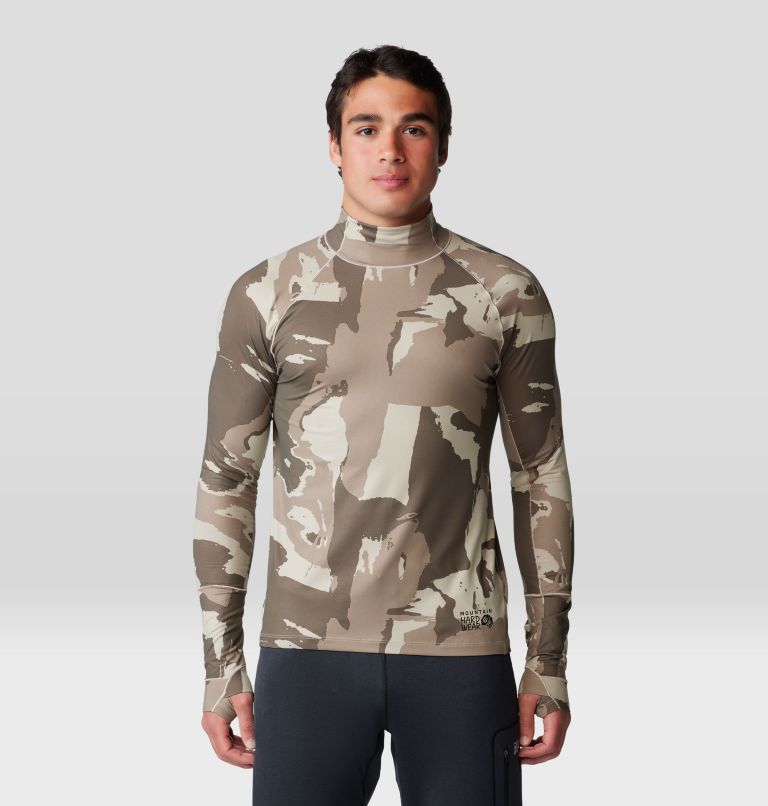 Men's Butter Mockneck, Color: Badlands Snowdrifts Print, image 1