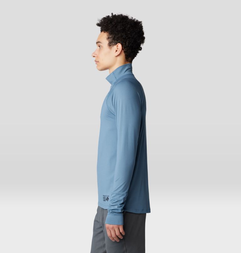 Men's Butter Mockneck, Color: Adriatic Blue, image 3