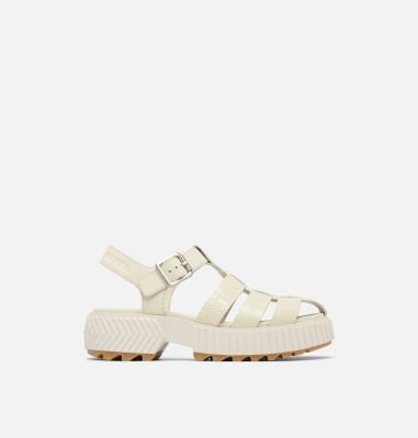 Sorel best sale white sandals