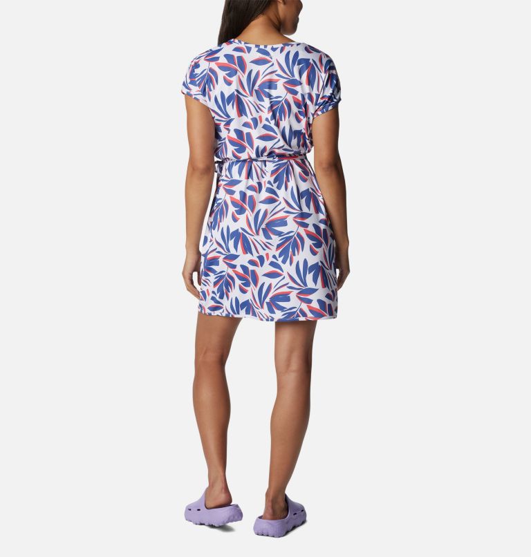 Women's Chill River Print Wrap Dress, Color: White Areca, image 2