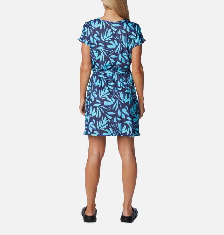 Robe portefeuille imprimée Chill River pour femme, Color: Aquamarine Areca, image 2