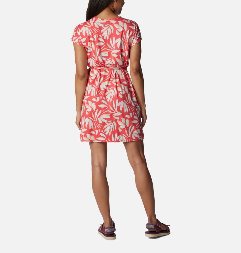 Thumbnail: Women's Chill River Print Wrap Dress, Color: Juicy Areca, image 2