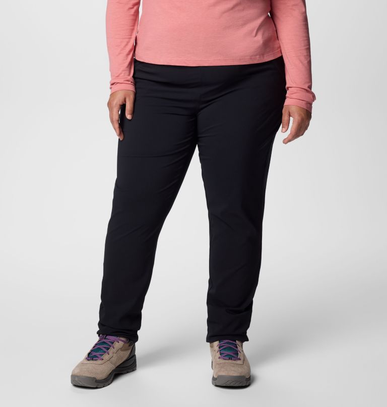 Pantalon ajusté à taille élastique Anytime II pour femmes – Grandes tailles, Color: Black, image 1