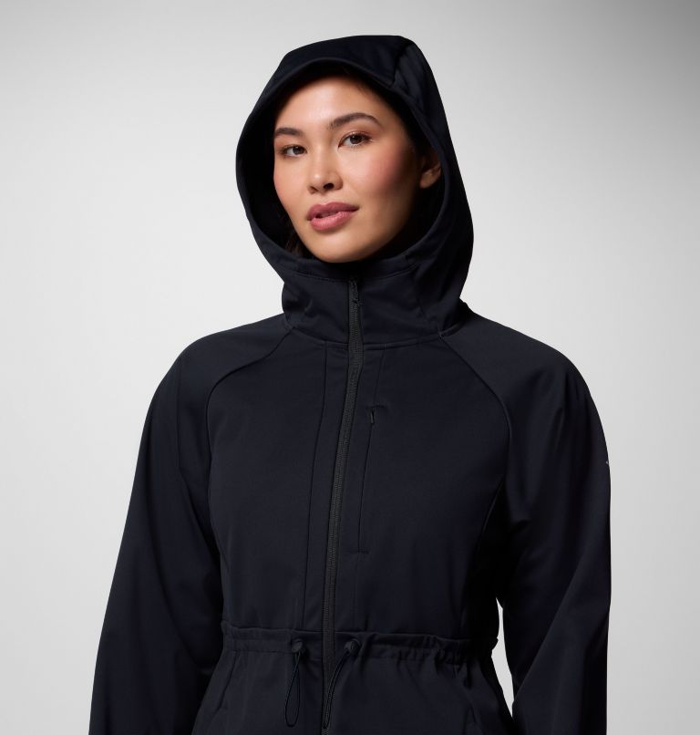 Women's Flora Park II Softshell Jacket, Color: Black, image 5