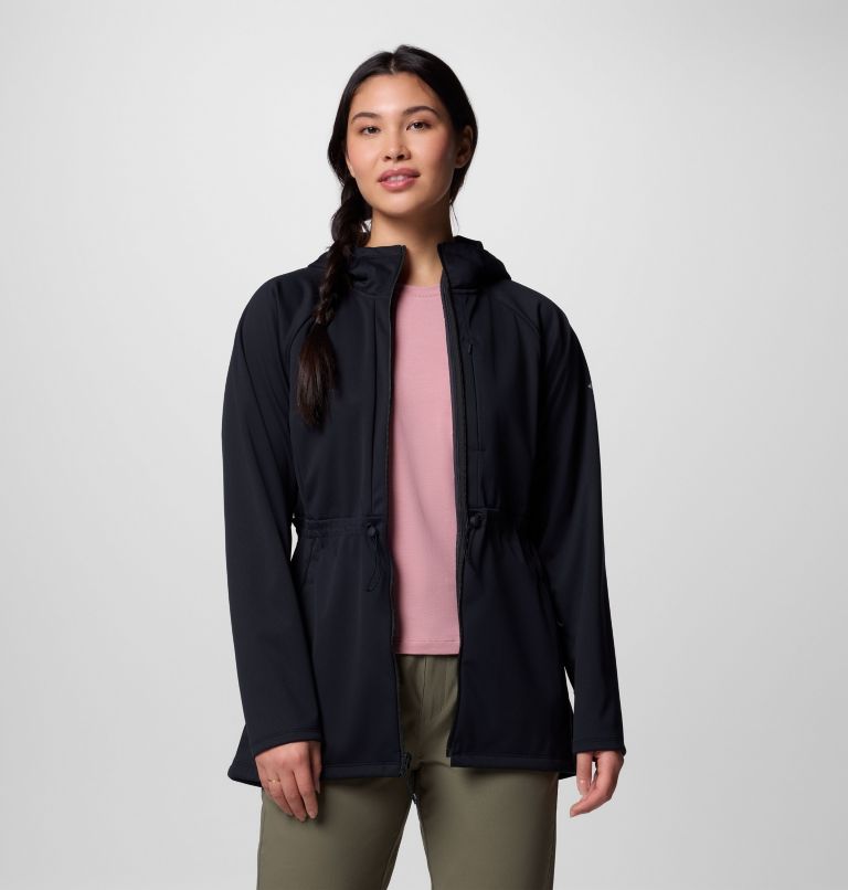 Women's Flora Park II Softshell Jacket, Color: Black, image 6