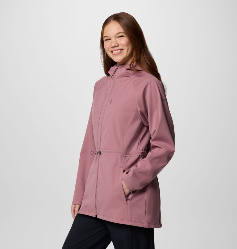 Manteau à coquille souple Flora Park II pour femmes, Color: Fig, image 3