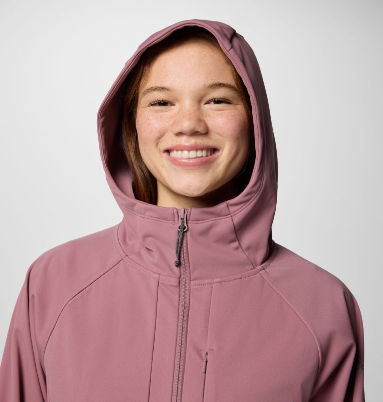 Manteau à coquille souple Flora Park II pour femmes, Color: Fig, image 4