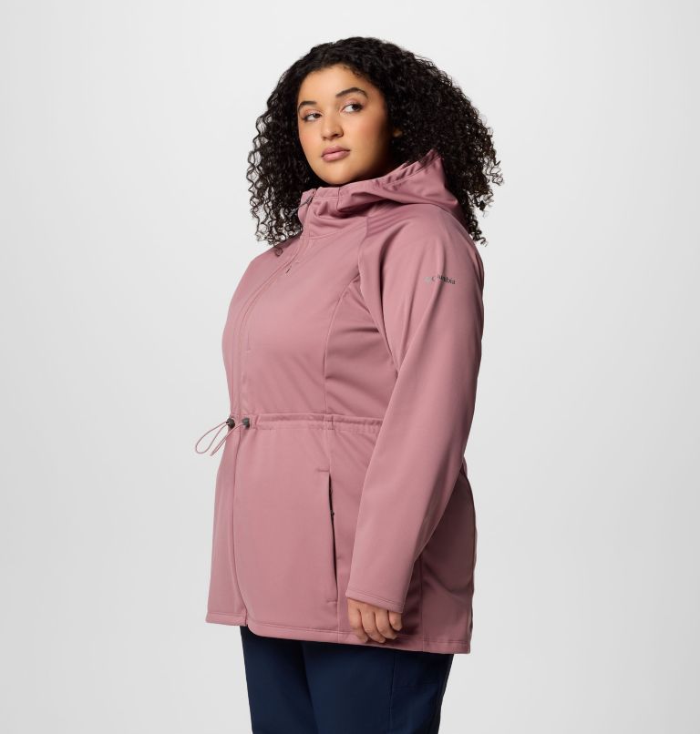 Women's Flora Park II Softshell Jacket - Plus Size, Color: Fig, image 3