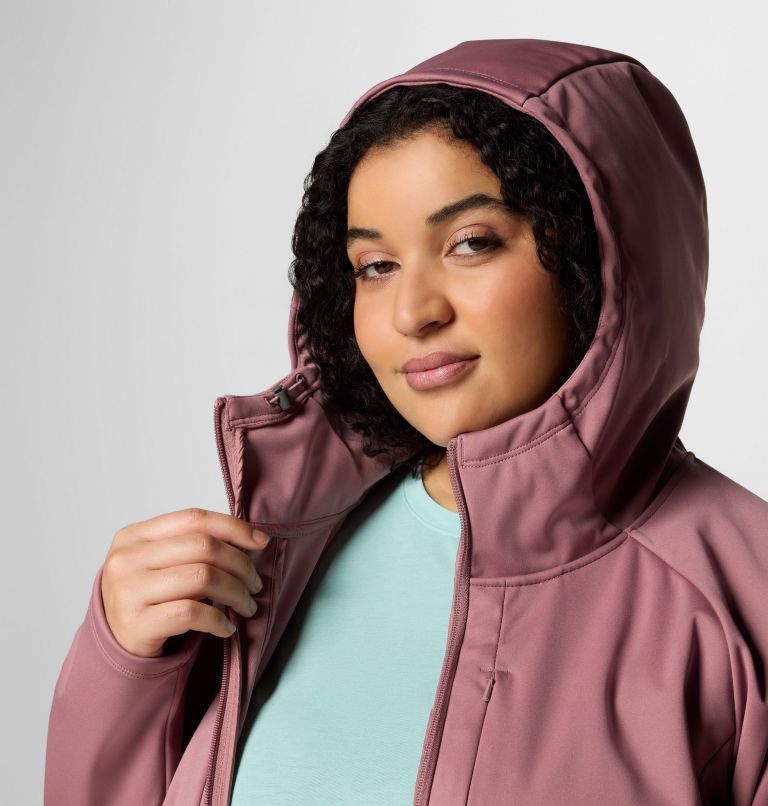 Women's Flora Park II Softshell Jacket - Plus Size, Color: Fig, image 5